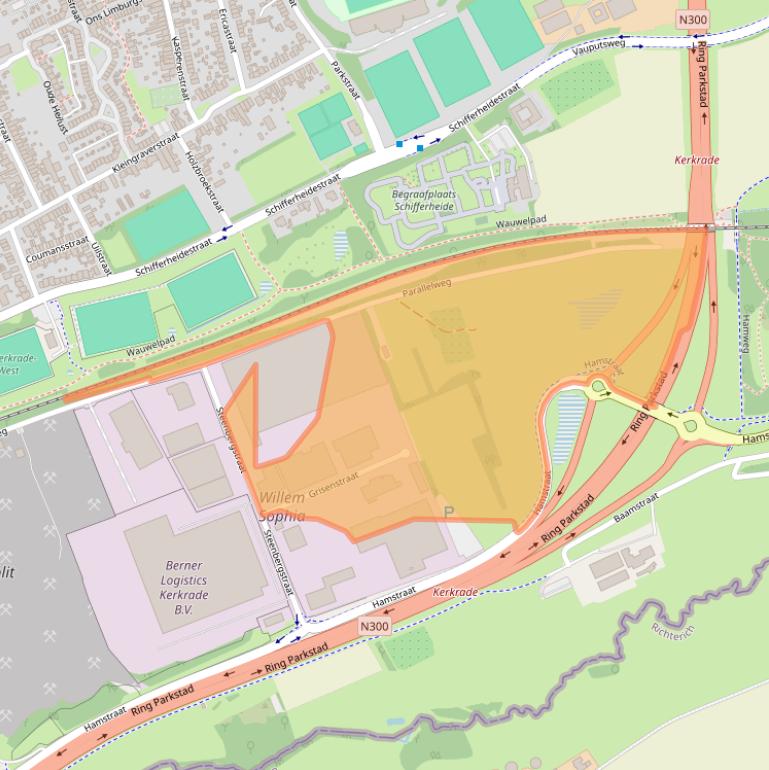 Kaart van postcodegebied 6465CE.