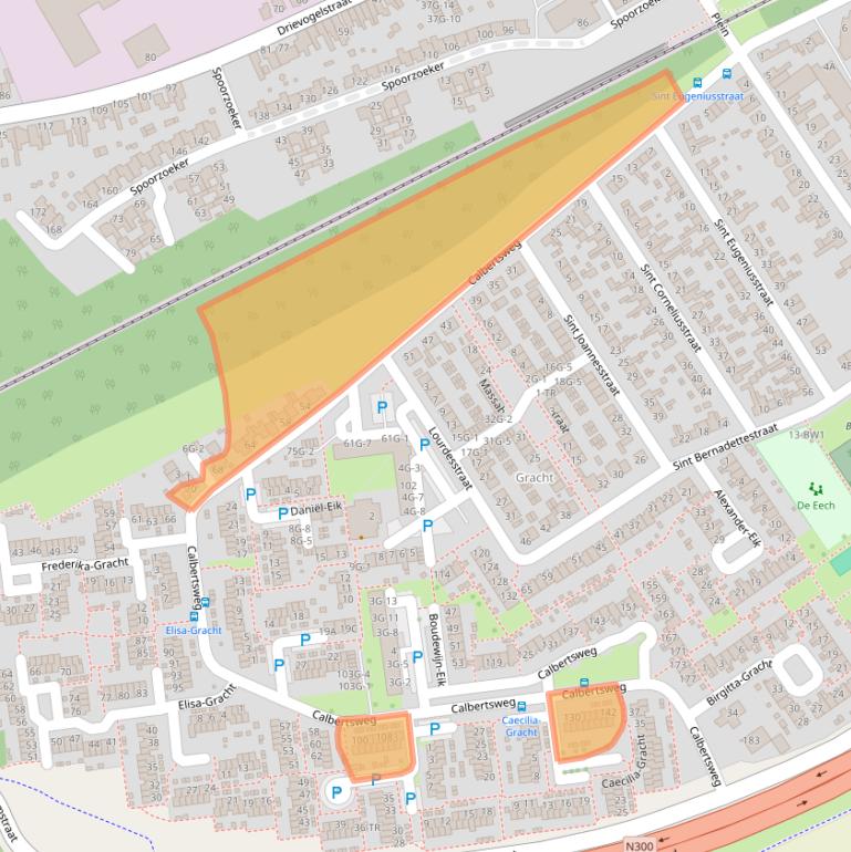 Kaart van postcodegebied 6465CH.