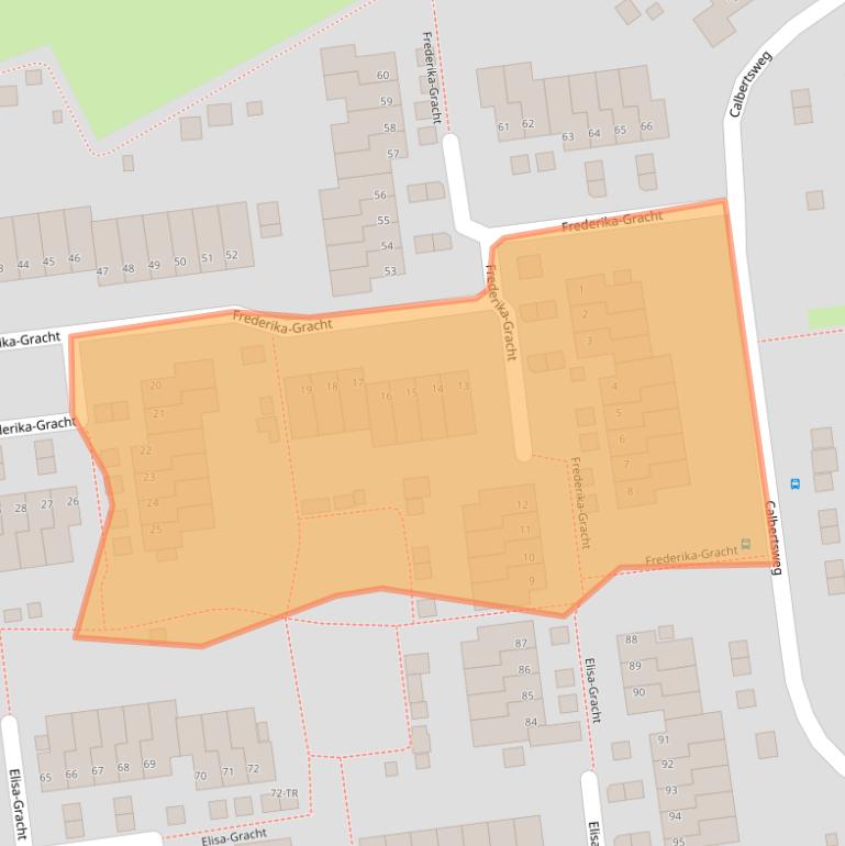 Kaart van postcodegebied 6465CR.