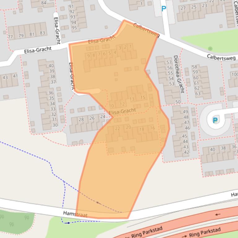 Kaart van postcodegebied 6465CV.