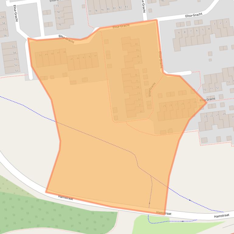 Kaart van postcodegebied 6465CW.