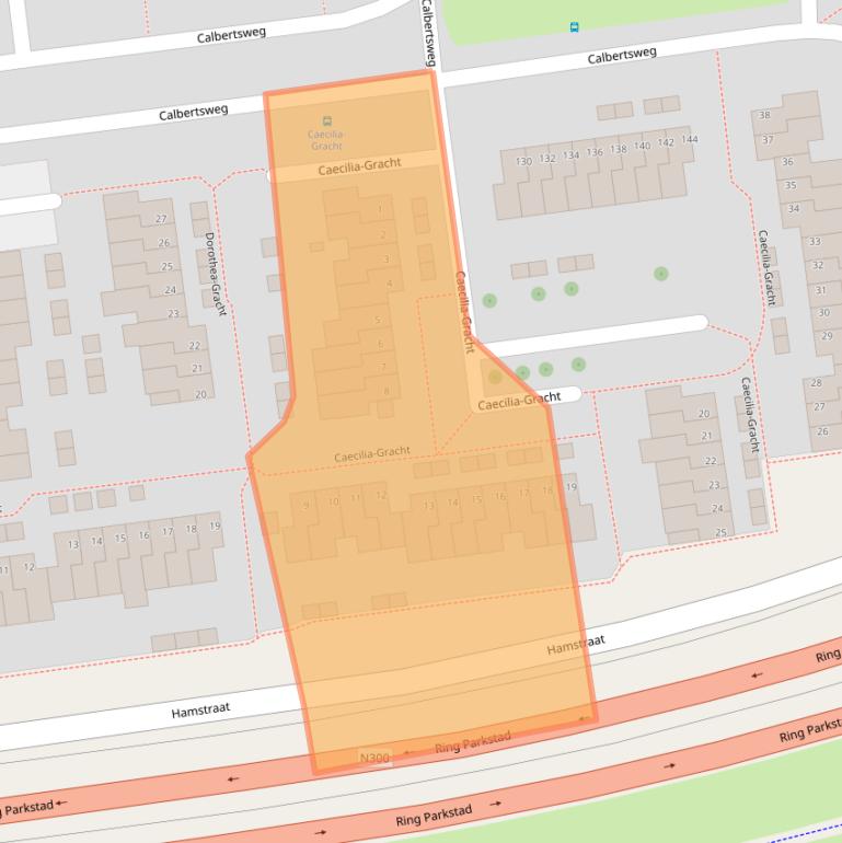 Kaart van postcodegebied 6465EH.