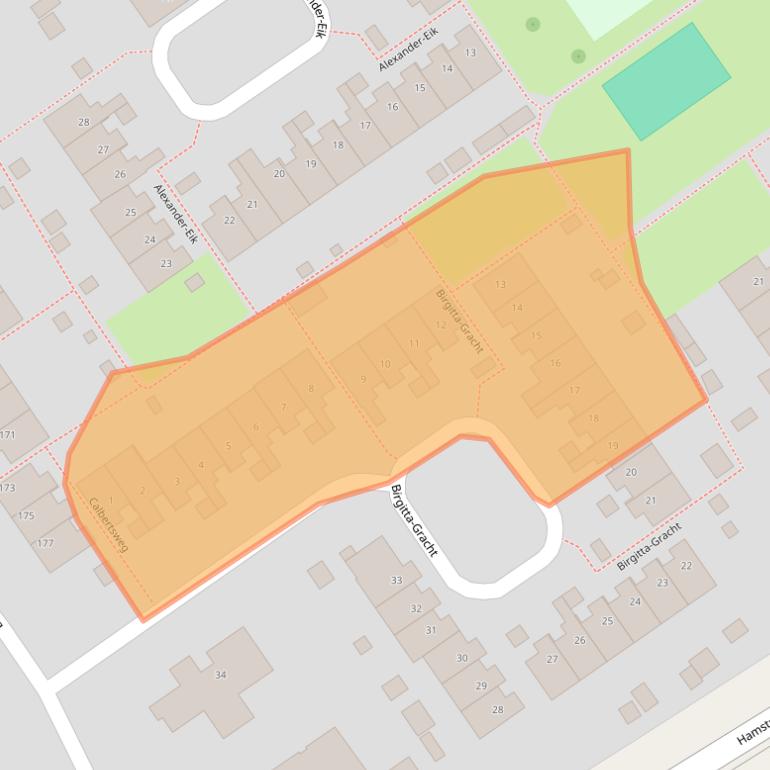 Kaart van postcodegebied 6465EK.