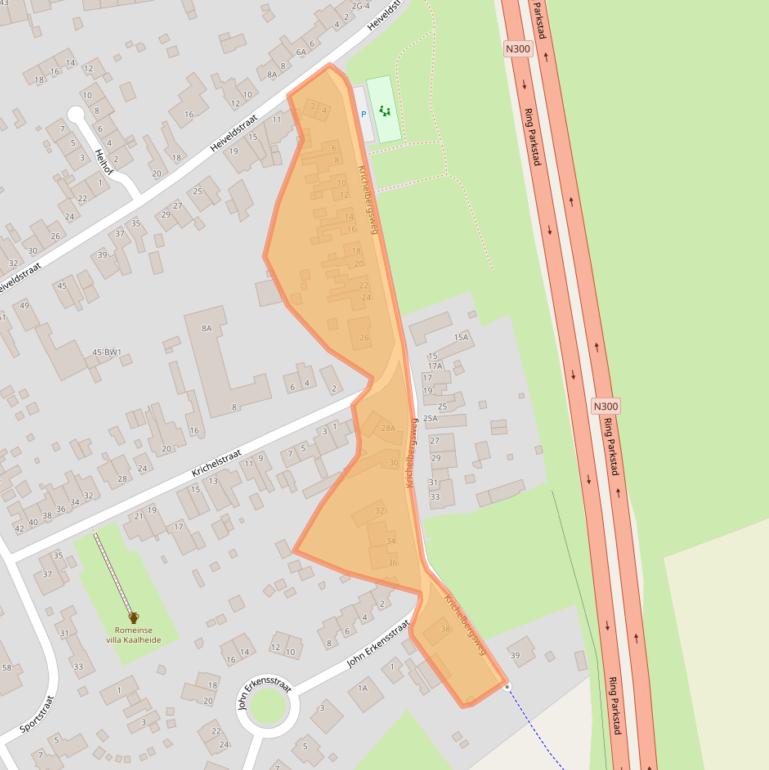 Kaart van postcodegebied 6466AP.