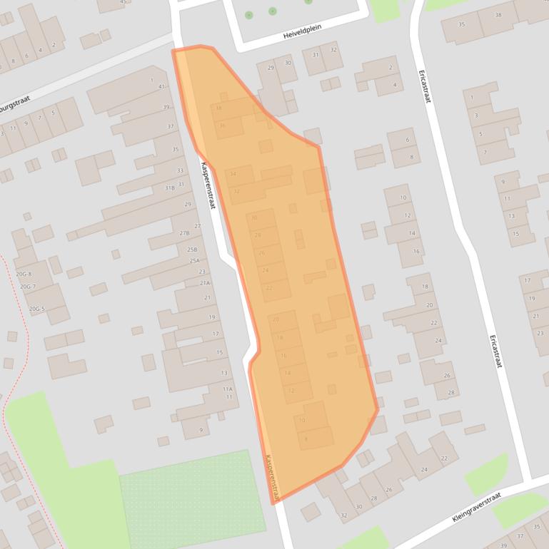 Kaart van postcodegebied 6466BJ.