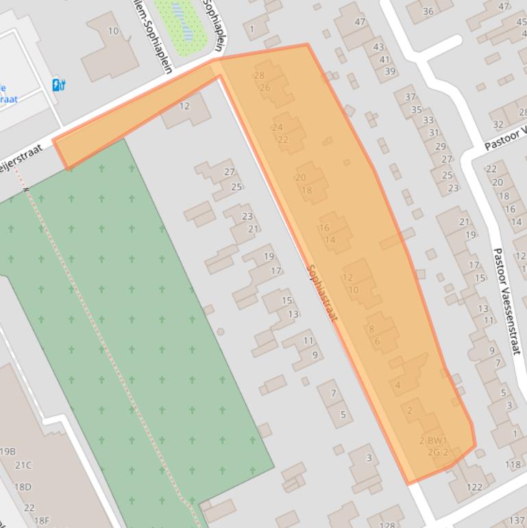 Kaart van postcodegebied 6466CS.