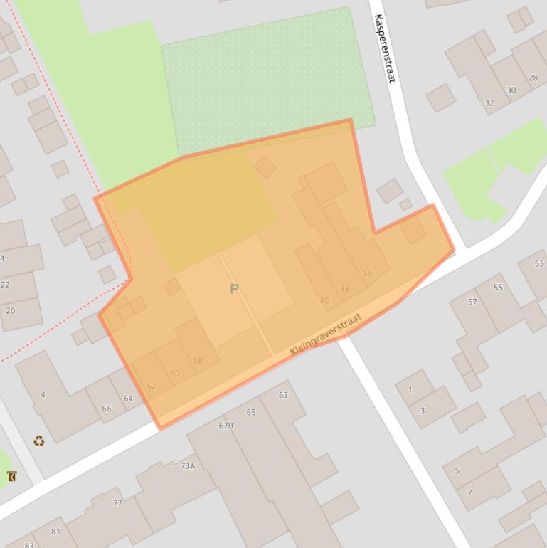 Kaart van postcodegebied 6466EG.