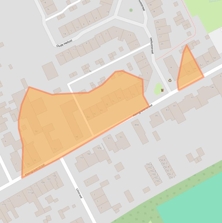 Kaart van postcodegebied 6466EH.