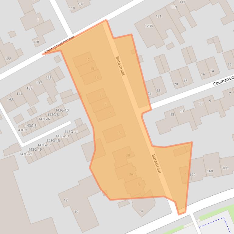 Kaart van postcodegebied 6466EK.