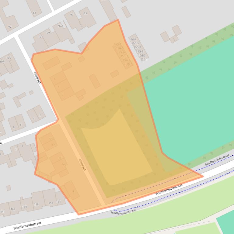 Kaart van postcodegebied 6466EL.