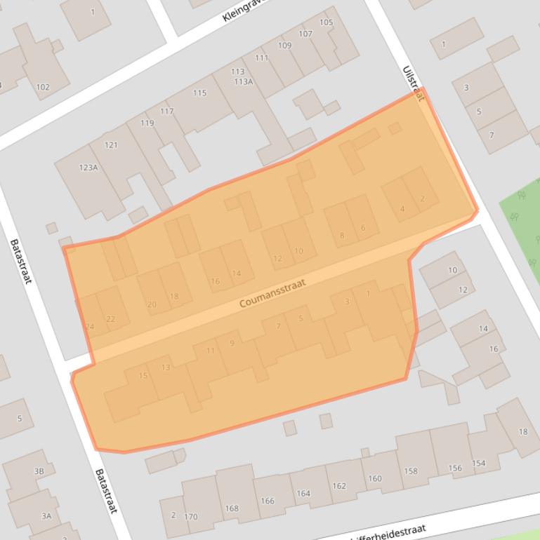 Kaart van postcodegebied 6466EP.