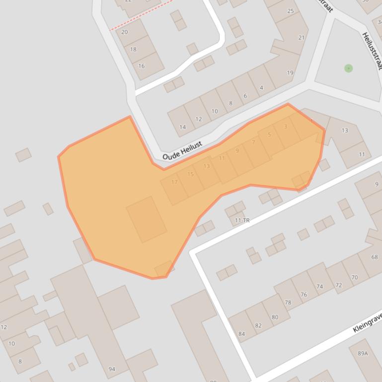 Kaart van postcodegebied 6466ES.