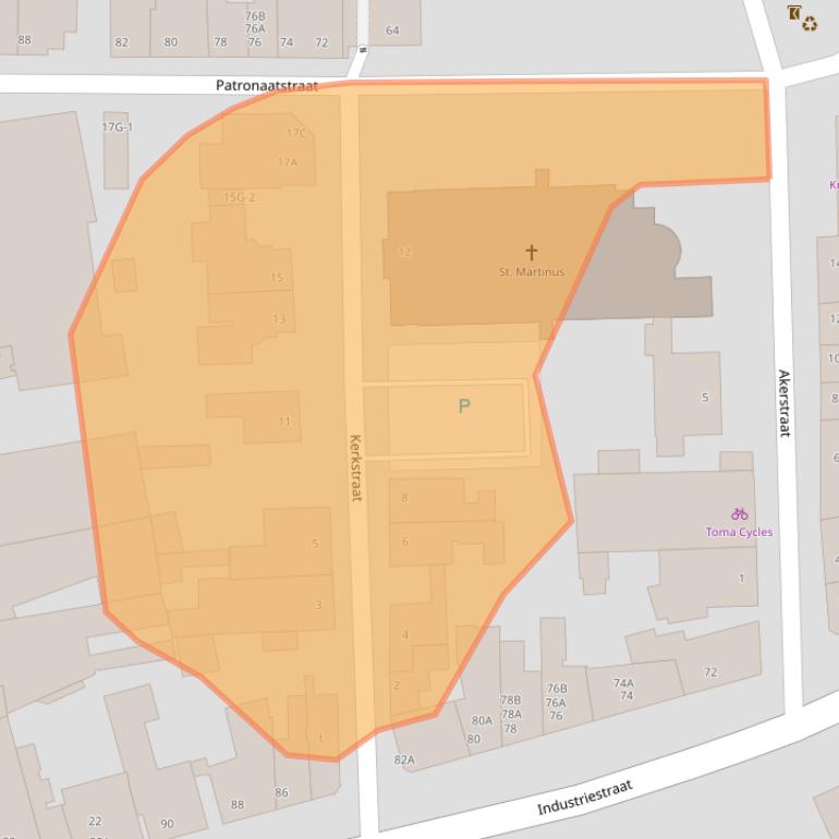 Kaart van postcodegebied 6466HS.