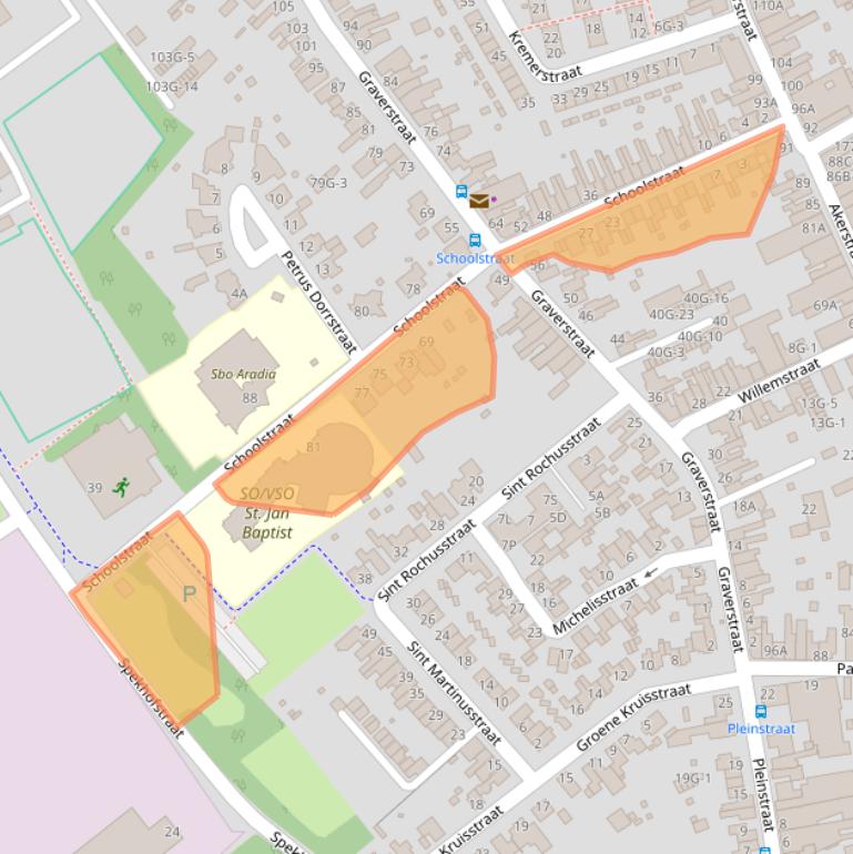 Kaart van postcodegebied 6466HV.