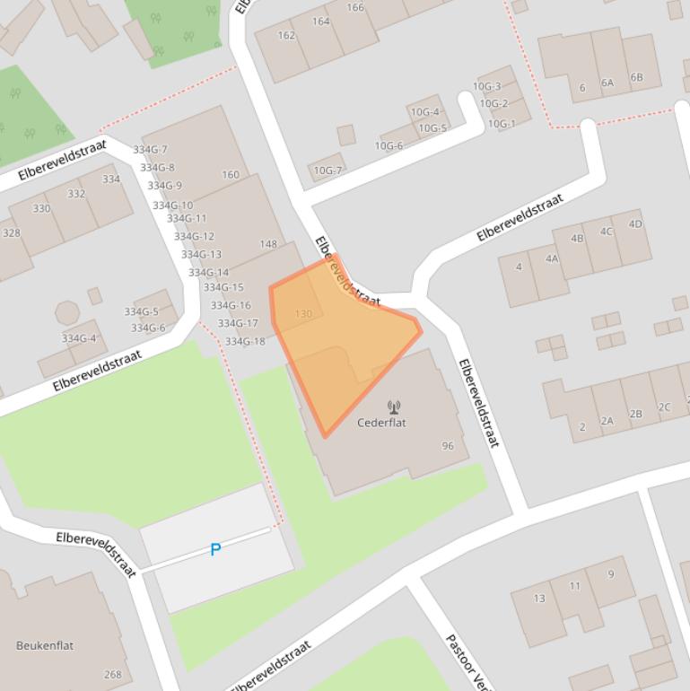 Kaart van postcodegebied 6466KC.