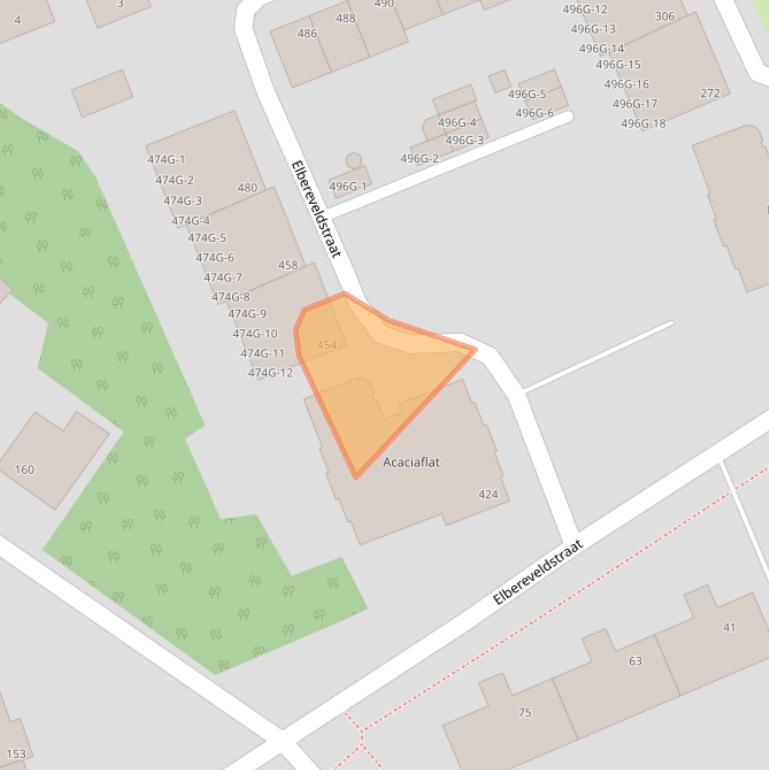 Kaart van postcodegebied 6466KM.