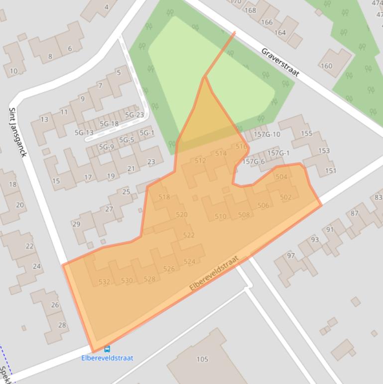 Kaart van postcodegebied 6466KP.