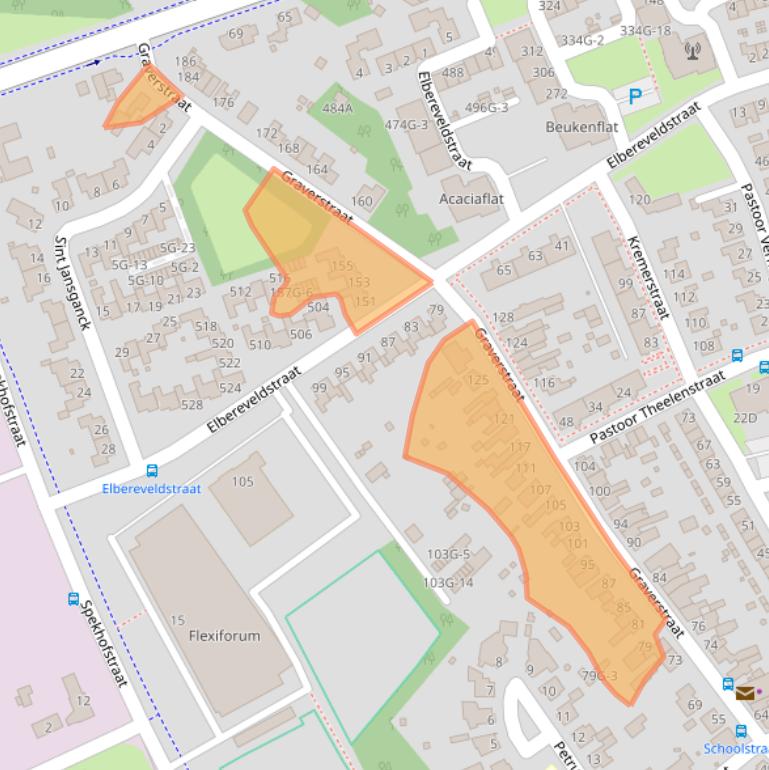 Kaart van postcodegebied 6466KV.