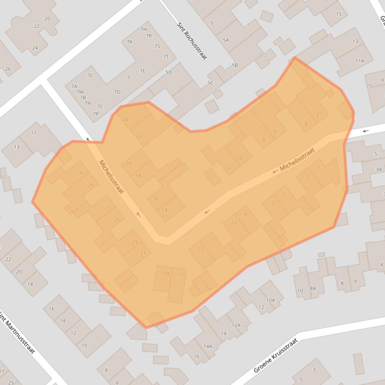 Kaart van postcodegebied 6466LJ.