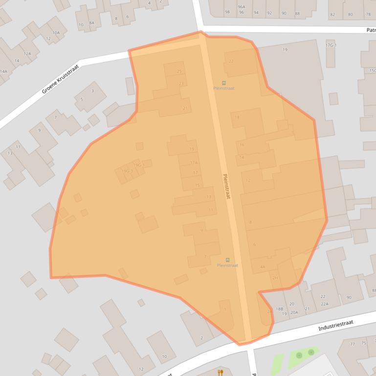 Kaart van postcodegebied 6466LP.