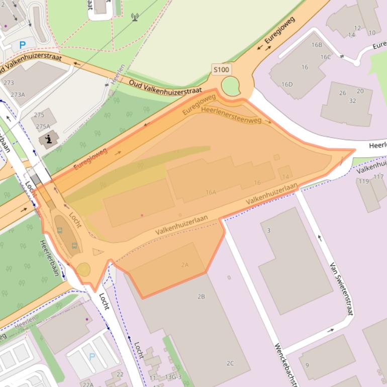 Kaart van postcodegebied 6466ND.