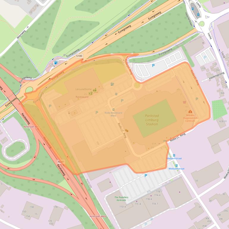 Kaart van postcodegebied 6466NH.