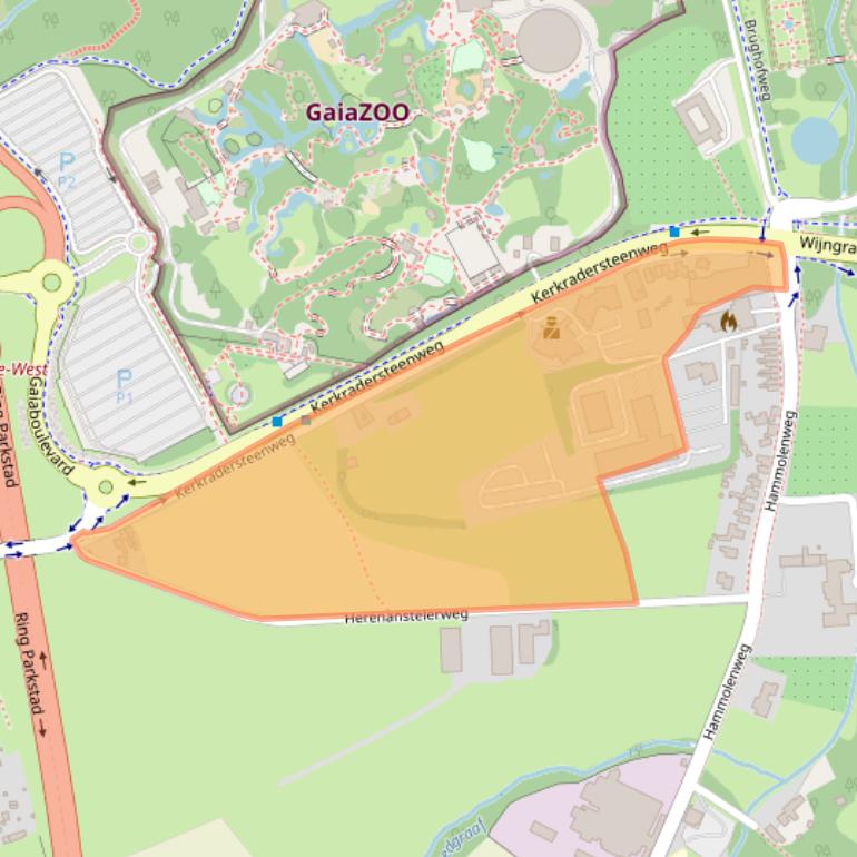 Kaart van postcodegebied 6466PA.