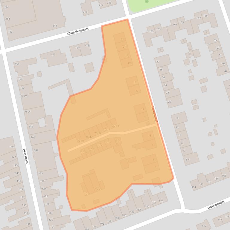 Kaart van postcodegebied 6466RR.