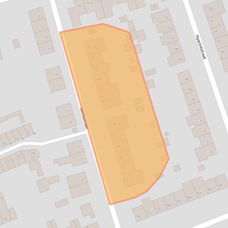 Kaart van postcodegebied 6466RS.