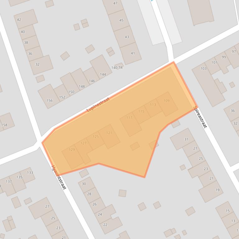 Kaart van postcodegebied 6466SE.