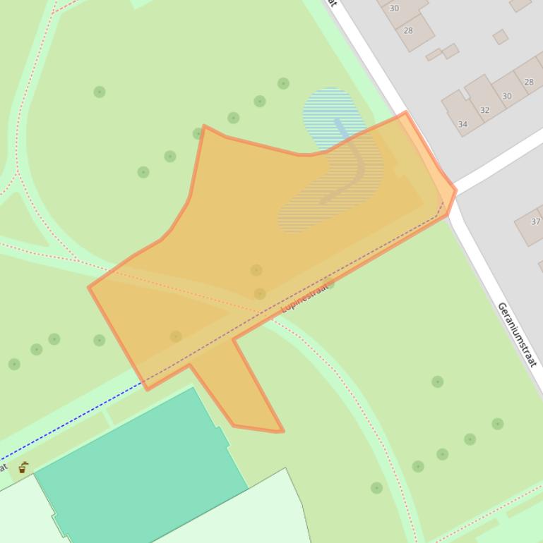 Kaart van postcodegebied 6466SJ.