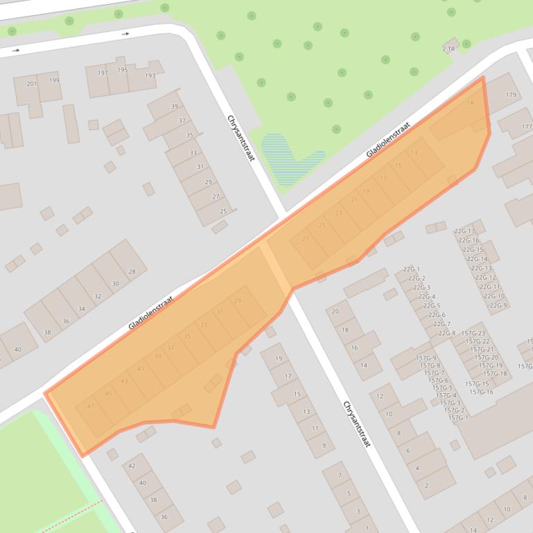 Kaart van postcodegebied 6466TM.