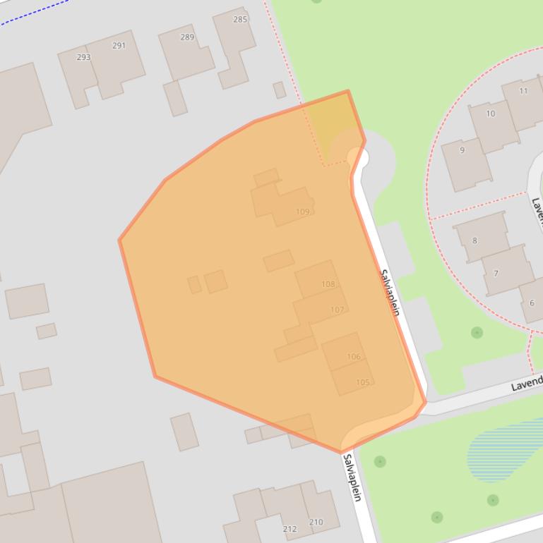 Kaart van postcodegebied 6466VM.