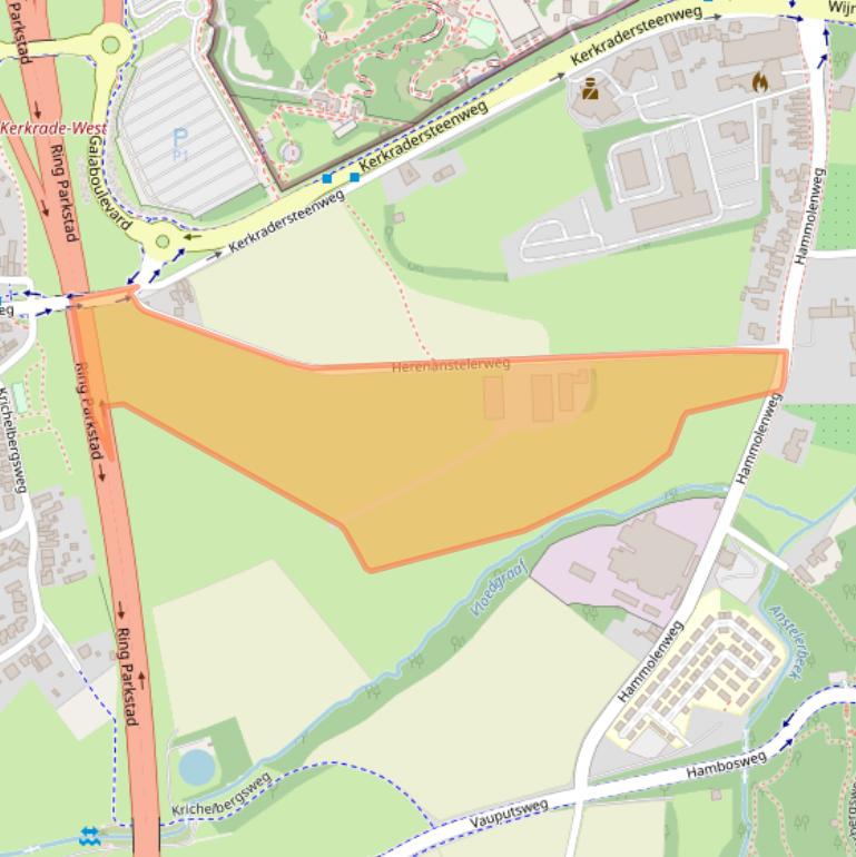 Kaart van postcodegebied 6466XR.