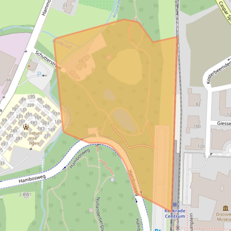 Kaart van postcodegebied 6466XS.