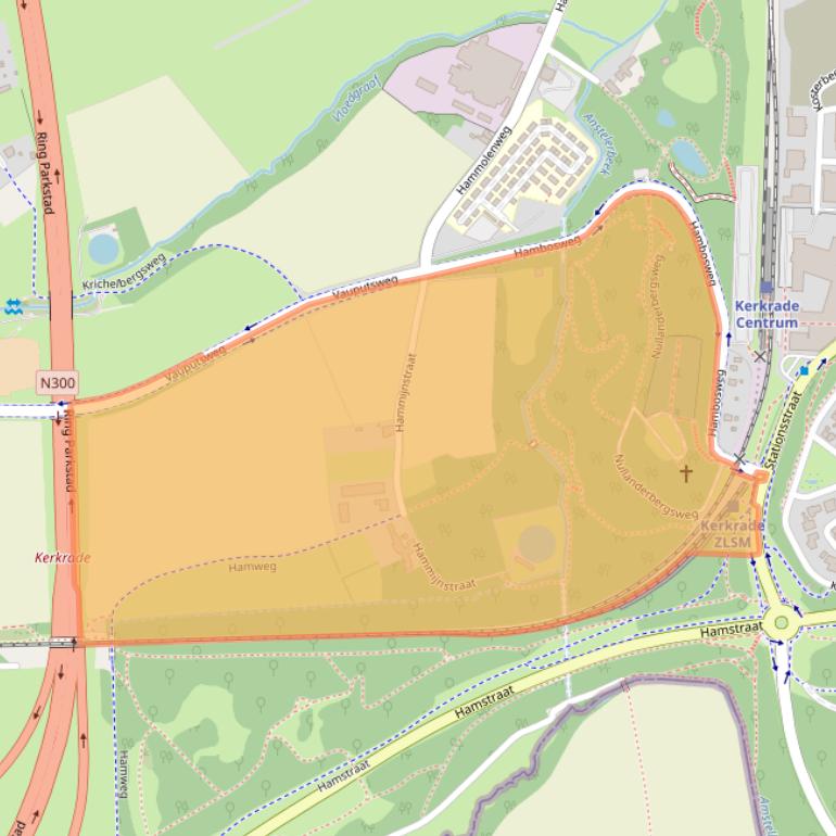 Kaart van postcodegebied 6466XX.