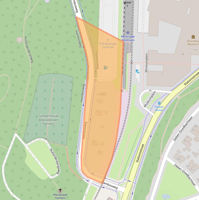 Kaart van postcodegebied 6466XZ.