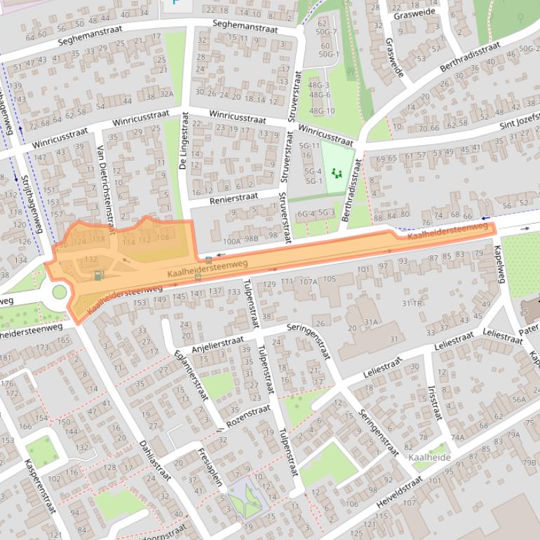 Kaart van postcodegebied 6467AD.