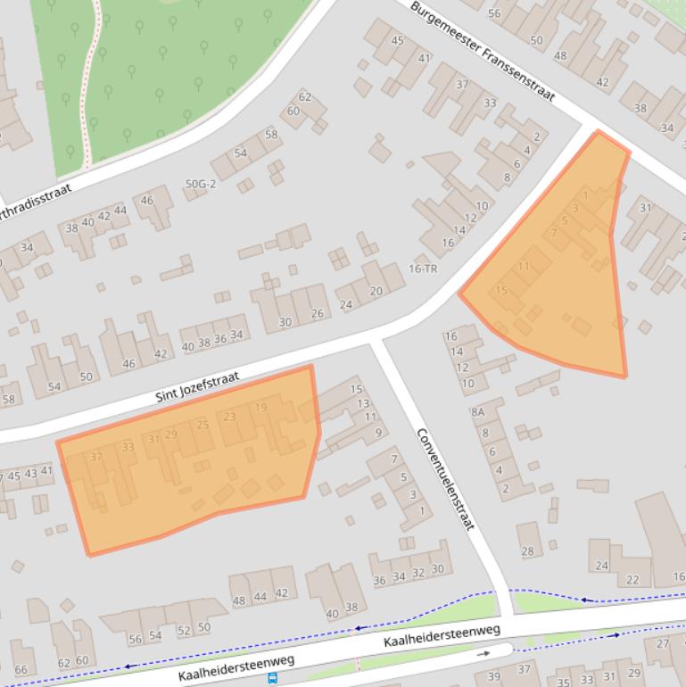 Kaart van postcodegebied 6467AN.