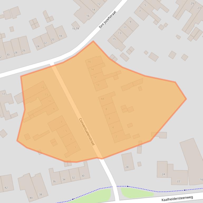 Kaart van postcodegebied 6467AT.