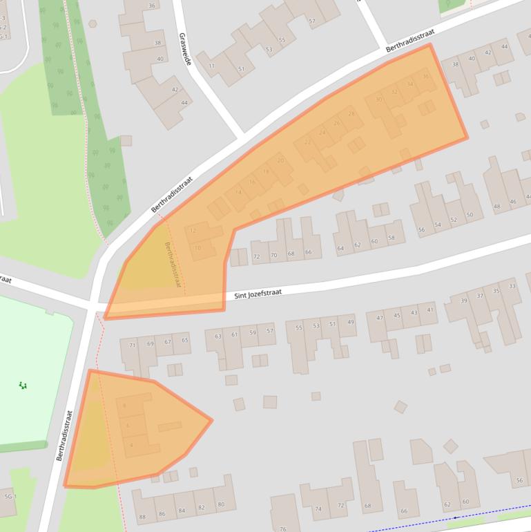 Kaart van postcodegebied 6467AW.