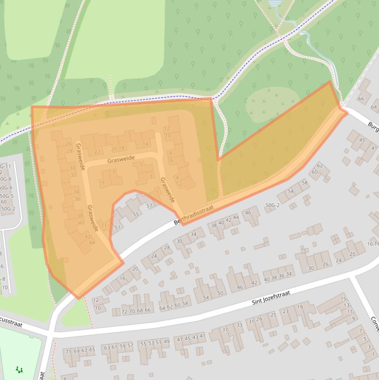 Kaart van postcodegebied 6467AZ.