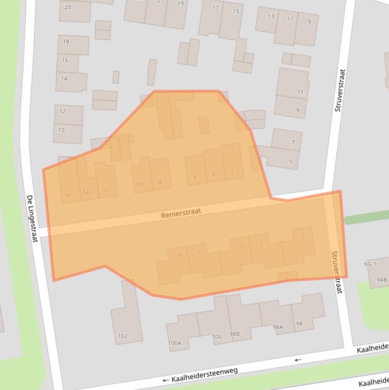 Kaart van postcodegebied 6467BD.