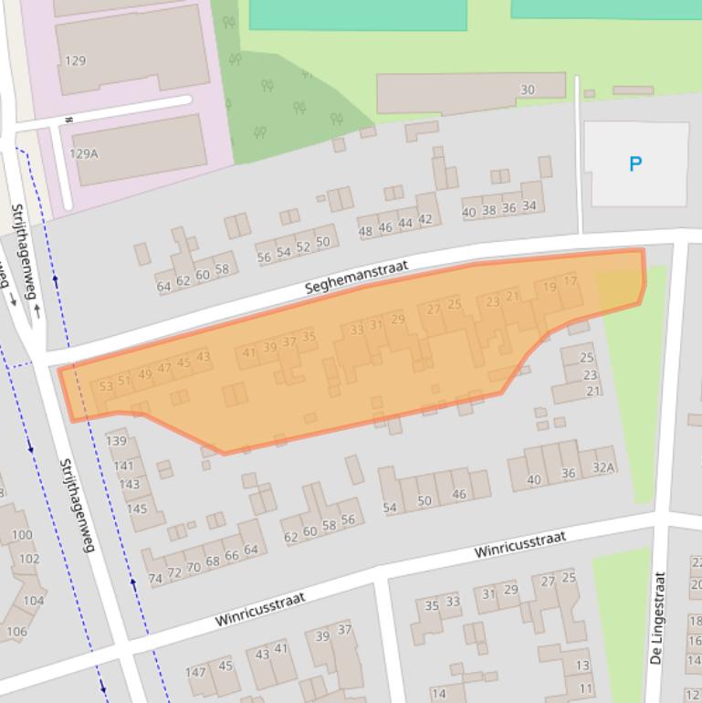 Kaart van postcodegebied 6467BG.