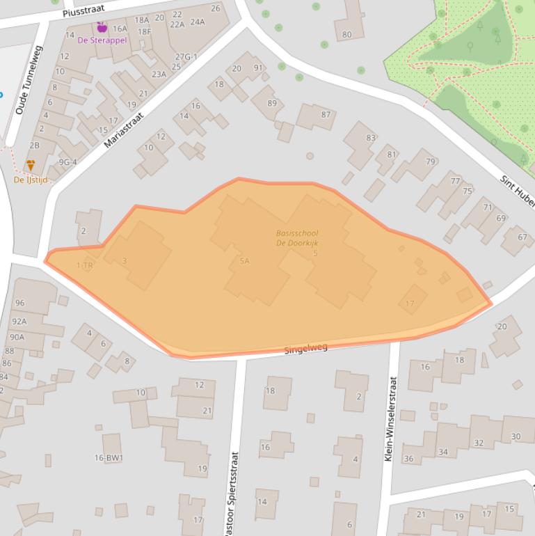 Kaart van postcodegebied 6467CE.