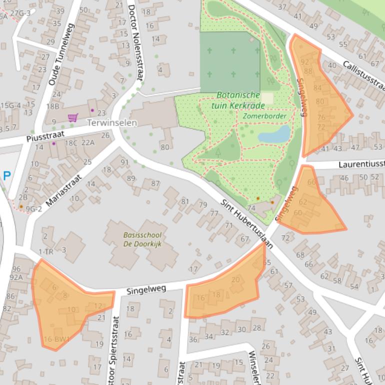 Kaart van postcodegebied 6467CG.