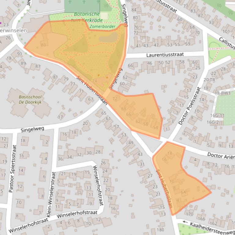 Kaart van postcodegebied 6467CK.