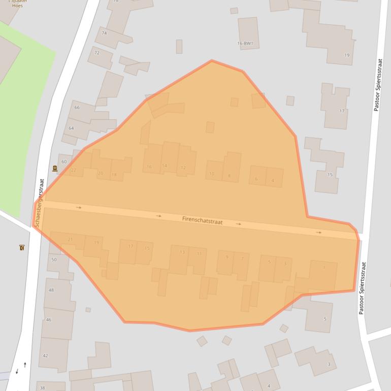 Kaart van postcodegebied 6467CR.