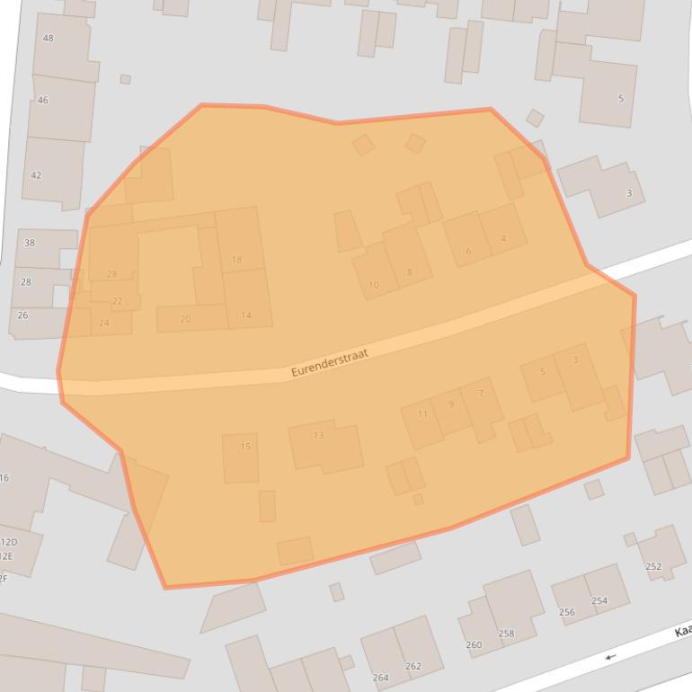 Kaart van postcodegebied 6467CS.