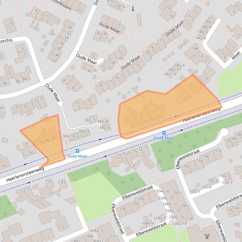 Kaart van postcodegebied 6467CT.